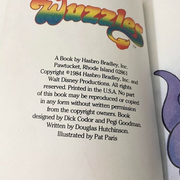 Vintage 1984 Wuzzles Eleroos Big Surprise Hasbro Book - Picture 8 of 16